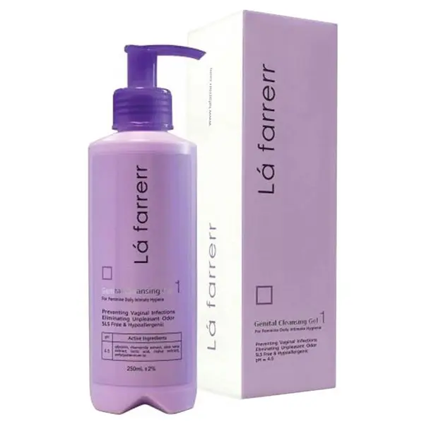 ژل بهداشتی بانوان 1 لافارر مدل Gentinal Cleansing Gel حجم 250 میلی لیتر