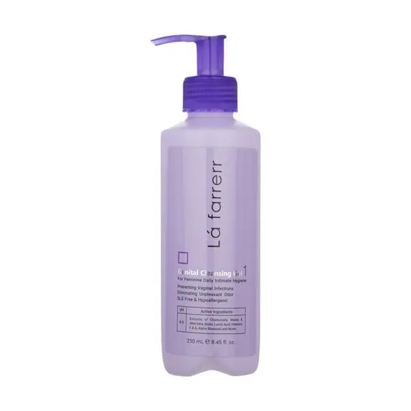 ژل بهداشتی بانوان 1 لافارر مدل Gentinal Cleansing Gel حجم 250 میلی لیتر