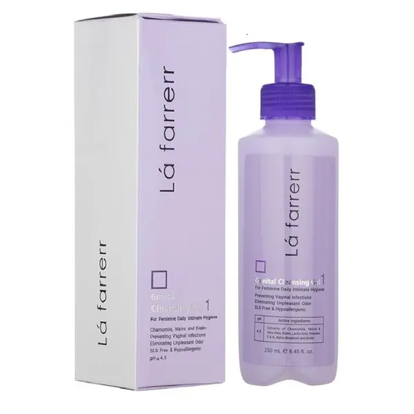 ژل بهداشتی بانوان 1 لافارر مدل Gentinal Cleansing Gel حجم 250 میلی لیتر