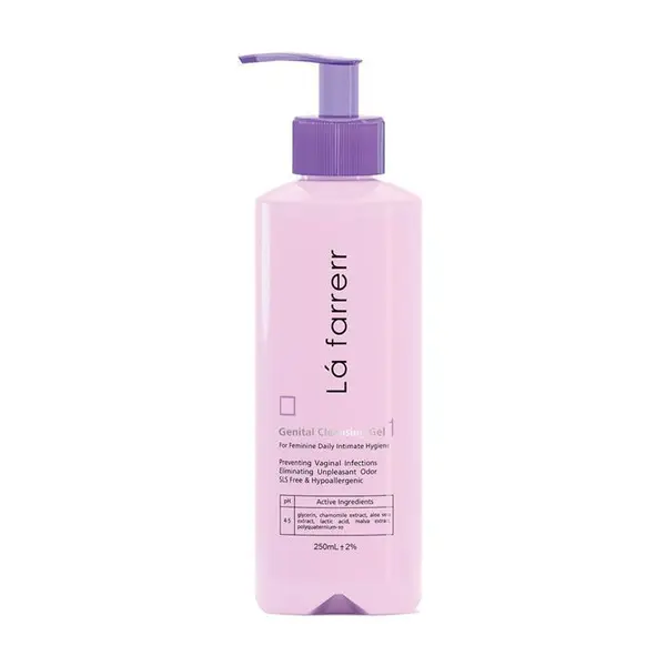 ژل بهداشتی بانوان 1 لافارر مدل Gentinal Cleansing Gel حجم 250 میلی لیتر