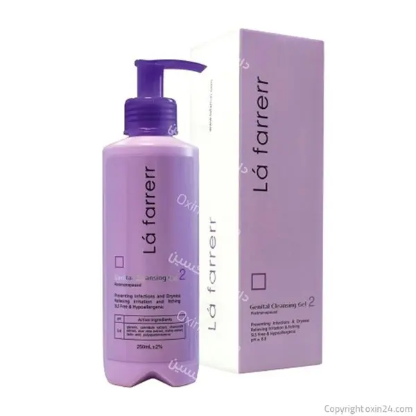 ژل بهداشتی بانوان 1 لافارر مدل Gentinal Cleansing Gel حجم 250 میلی لیتر