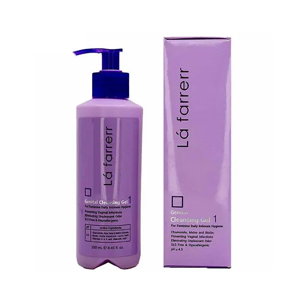 ژل بهداشتی بانوان 1 لافارر مدل Gentinal Cleansing Gel حجم 250 میلی لیتر