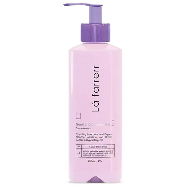 ژل بهداشتی بانوان یائسه 2 لافارر مدل Gentinal Cleansing Gel حجم 250 میلی لیتر