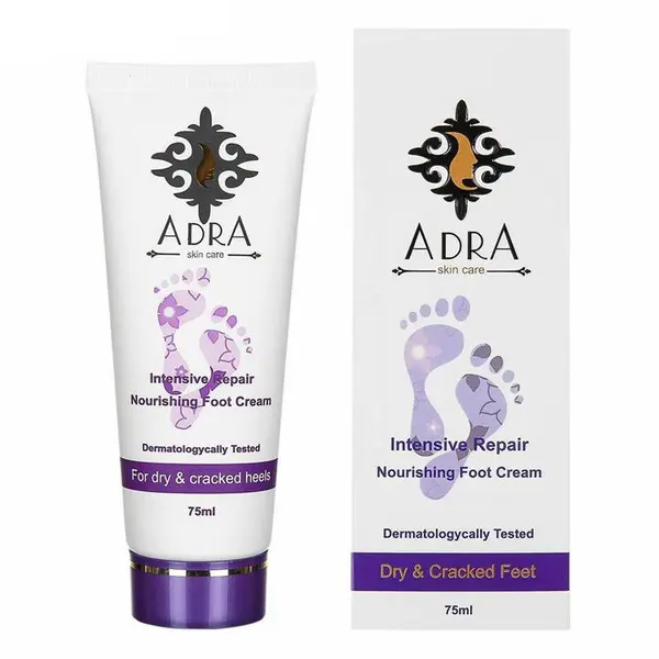 کرم ترک پا آدرا Adra حاوی عصاره آلوئه ورا و بابونه حجم 75 میلی لیتر