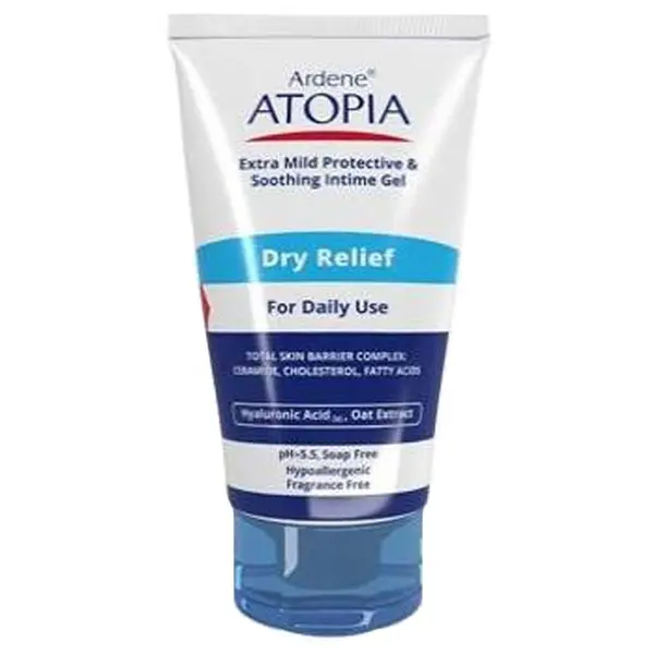 ژل شستشوی بسیار ملایم ناحیه ژنیتال آردن سری Atopia مدل Dry Relief حجم 150 میل