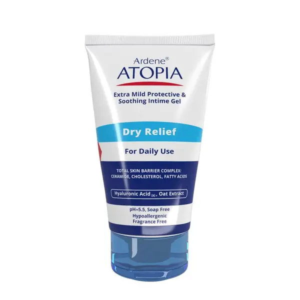 ژل شستشوی بسیار ملایم ناحیه ژنیتال آردن سری Atopia مدل Dry Relief حجم 150 میل