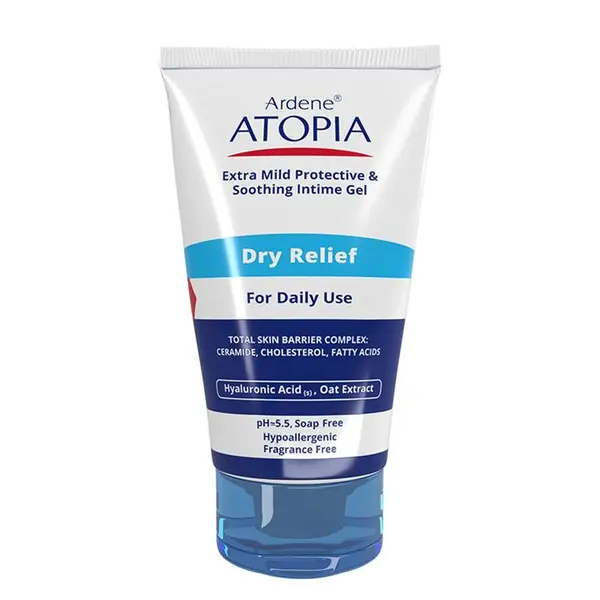 ژل شستشوی بسیار ملایم ناحیه ژنیتال آردن سری Atopia مدل Dry Relief حجم 150 میل