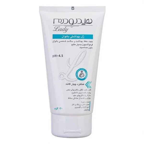 ژل بهداشتی بانوان هیدرودرم سری Quadra Action حجم 150 میلی لیتر