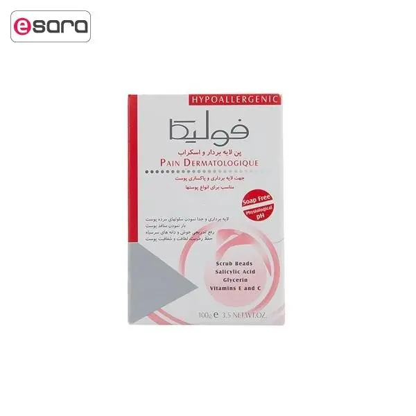 پن فولیکا مدل لایه بردار و اسکراب مناسب انواع پوست وزن 100 گرم