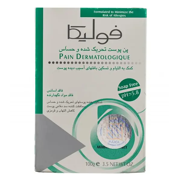 پن شستشو فولیکا مدل Anti Redness ترمیم کننده مخصوص پوست های تحریک شده وزن 100 گرم