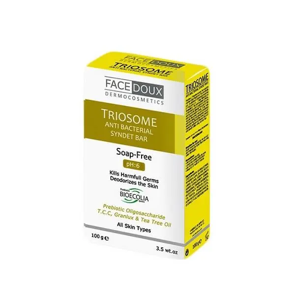 پن شوینده تریوسام TRIOSOME آنتی ‎باکتریال فیس دوکس مناسب انواع پوست 100 گرم