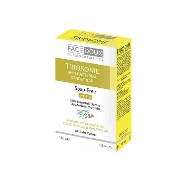 پن شوینده تریوسام TRIOSOME آنتی ‎باکتریال فیس دوکس مناسب انواع پوست 100 گرم