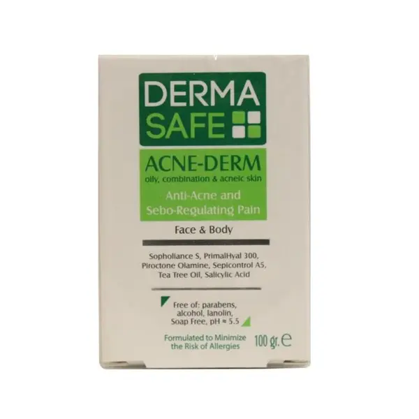 پن پوست های چرب، مختلط و دارای آکنه ACNE-DERM درماسیف 100 گرم