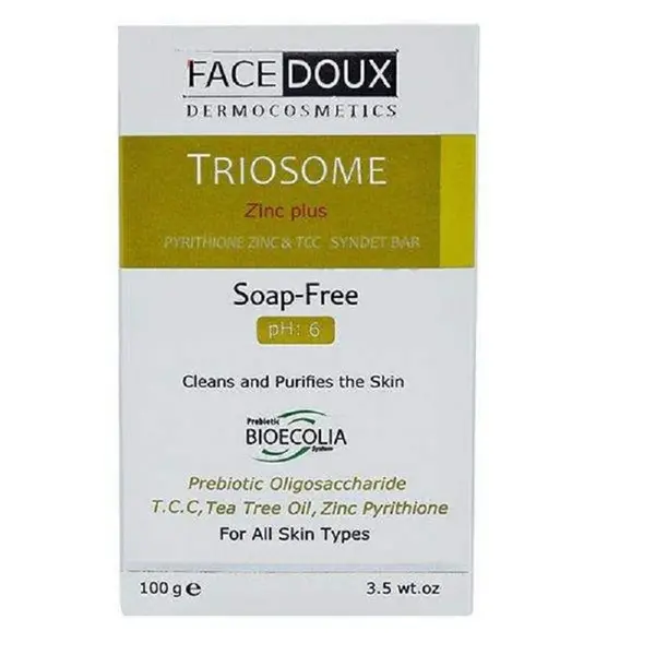 پن شوینده تریوسام TRIOSOME آنتی ‎باکتریال فیس دوکس مناسب انواع پوست 100 گرم