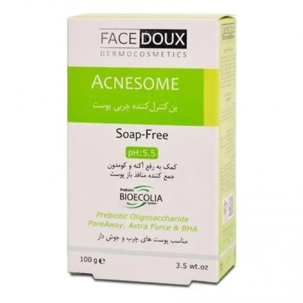 پن شوینده ACNESOME آکنه سام فیس دوکس مناسب پوست‎ چرب و دارای جوش 100 گرم