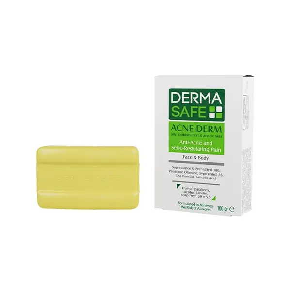 پن پوست های چرب، مختلط و دارای آکنه ACNE-DERM درماسیف 100 گرم