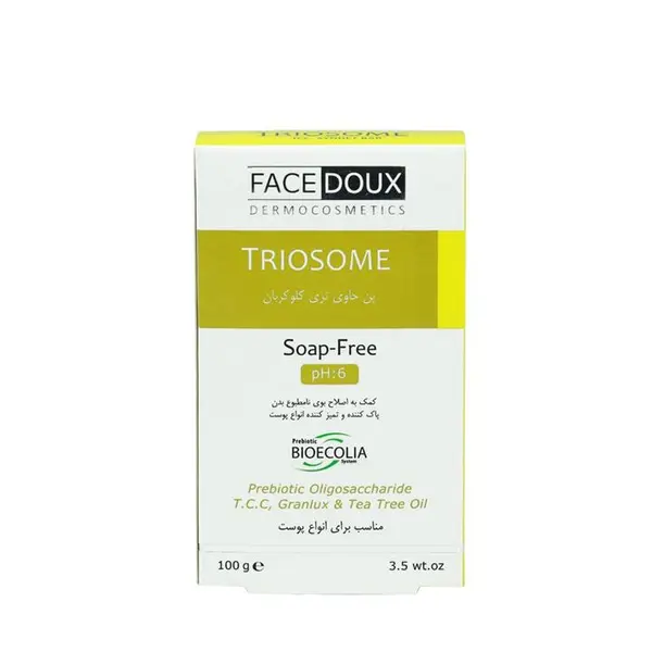 پن شوینده تریوسام TRIOSOME آنتی ‎باکتریال فیس دوکس مناسب انواع پوست 100 گرم
