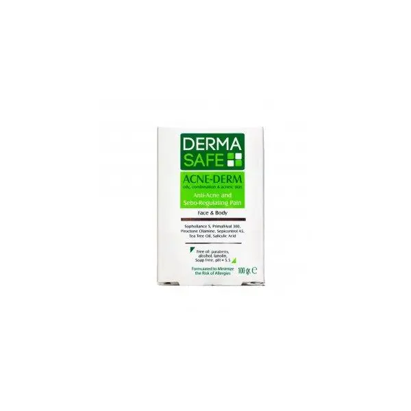 پن پوست های چرب، مختلط و دارای آکنه ACNE-DERM درماسیف 100 گرم