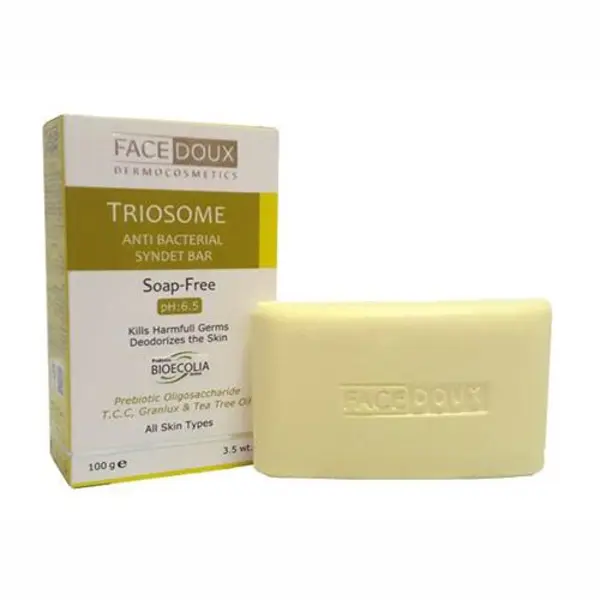 پن شوینده تریوسام TRIOSOME آنتی ‎باکتریال فیس دوکس مناسب انواع پوست 100 گرم