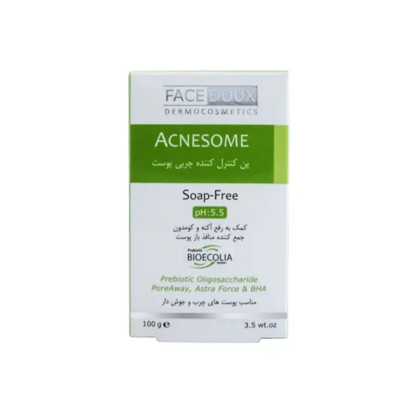 پن شوینده ACNESOME آکنه سام فیس دوکس مناسب پوست‎ چرب و دارای جوش 100 گرم