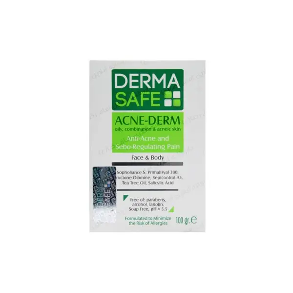 پن پوست های چرب، مختلط و دارای آکنه ACNE-DERM درماسیف 100 گرم