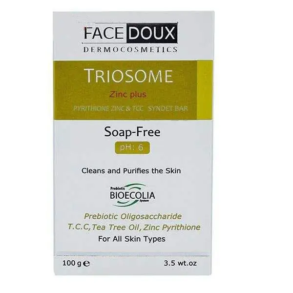 پن شوینده تریوسام TRIOSOME آنتی ‎باکتریال فیس دوکس مناسب انواع پوست 100 گرم