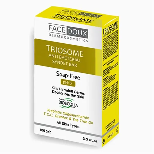 پن شوینده تریوسام TRIOSOME آنتی ‎باکتریال فیس دوکس مناسب انواع پوست 100 گرم