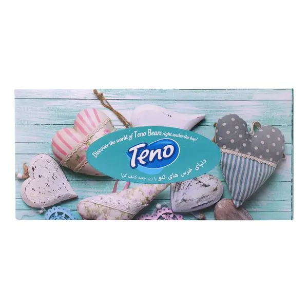 دستمال کاغذی دو لایه 100 برگ تنو