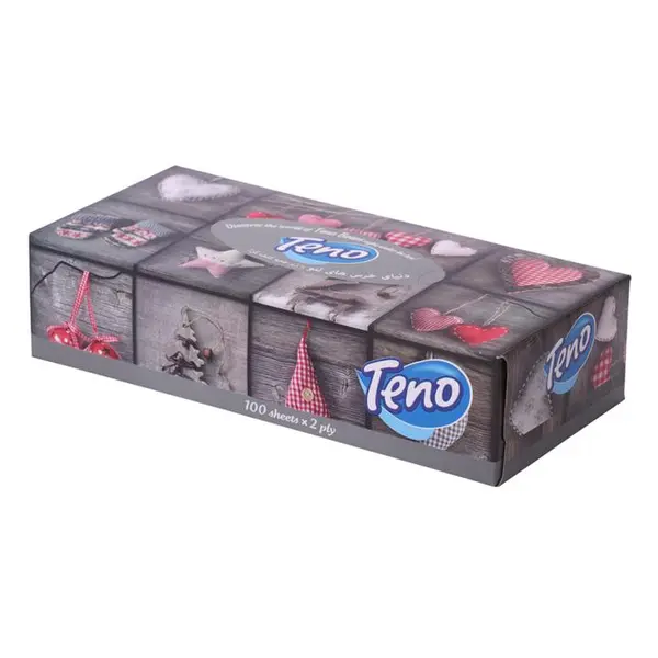 دستمال کاغذی دو لایه 100 برگ تنو