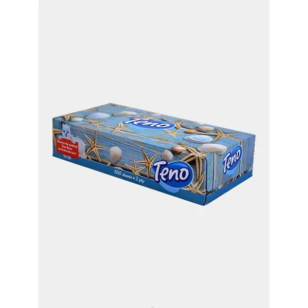 دستمال کاغذی دو لایه 100 برگ تنو