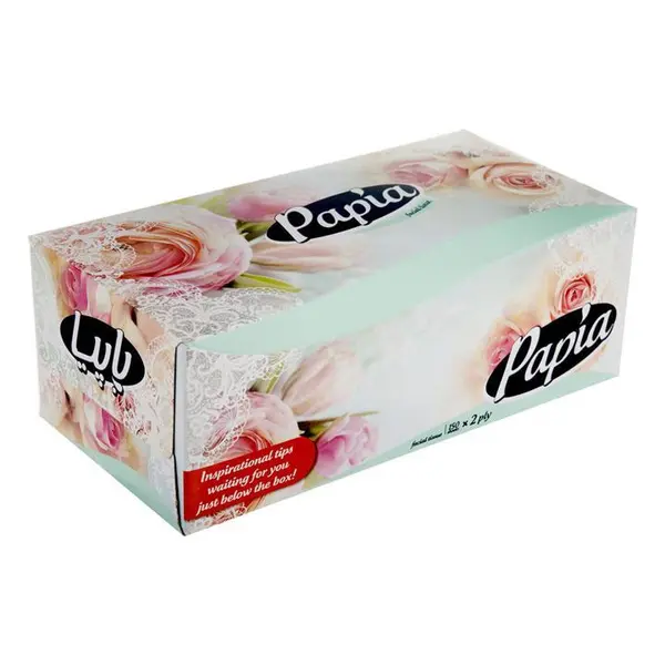 دستمال کاغذی 150 برگ 2 لایه طرح پوست ماری پاپیا