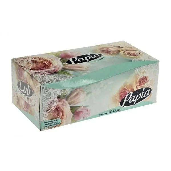 دستمال کاغذی 150 برگ 2 لایه طرح پوست ماری پاپیا