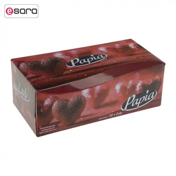 دستمال کاغذی 150 برگ 2 لایه طرح پوست ماری پاپیا