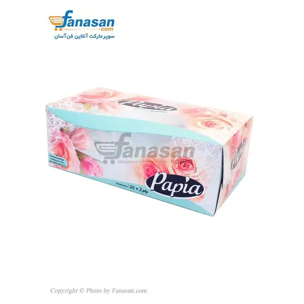 دستمال کاغذی 150 برگ 2 لایه طرح پوست ماری پاپیا