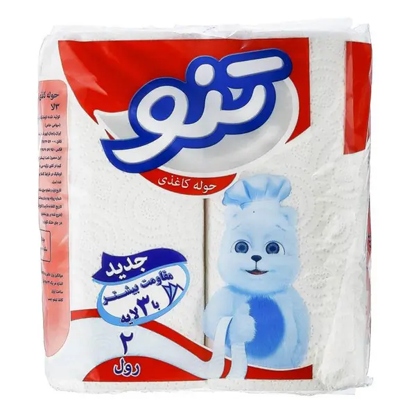 دستمال کاغذی حوله ای سه لایه 2 رول تنو