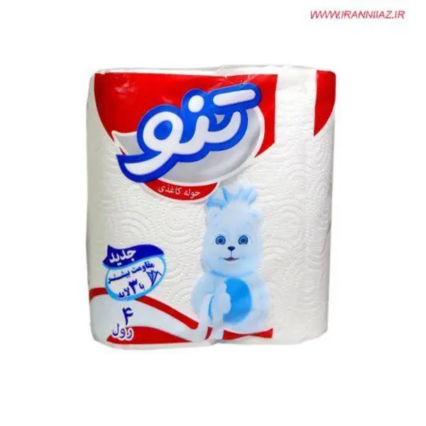 دستمال کاغذی حوله ای سه لایه 2 رول تنو