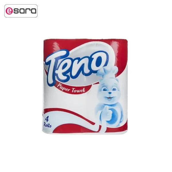 دستمال کاغذی حوله ای سه لایه 2 رول تنو