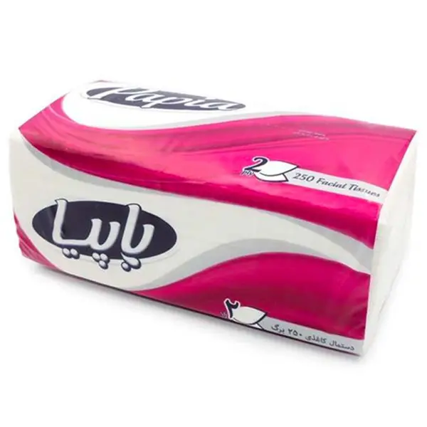 دستمال کاغذی 2 لایه 250 برگی پاپیا