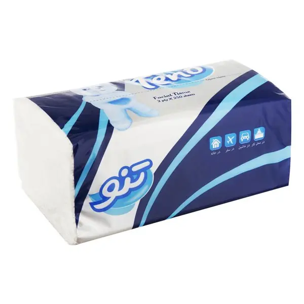 دستمال کاغذی دو لایه 250 برگ تنو