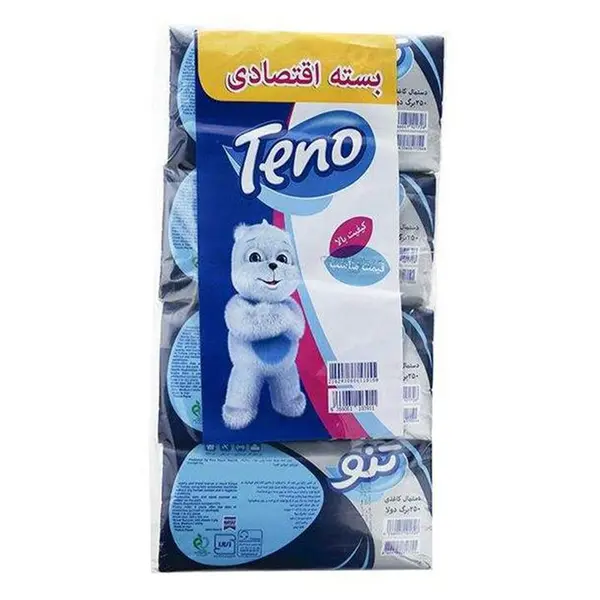 دستمال کاغذی دو لایه 250 برگ تنو