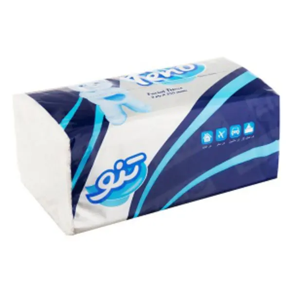 دستمال کاغذی دو لایه 250 برگ تنو