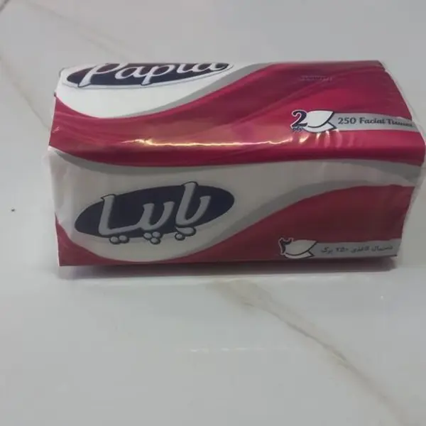 دستمال کاغذی اقتصادی سافت پاپیا - 250 برگ 2 لایه