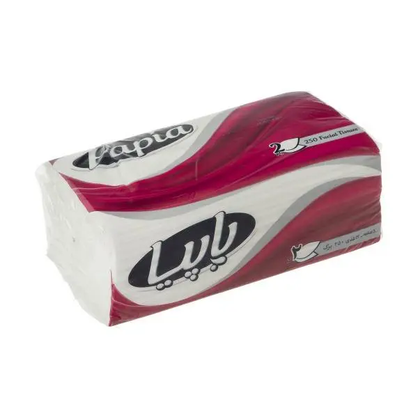 دستمال کاغذی اقتصادی سافت پاپیا - 250 برگ 2 لایه