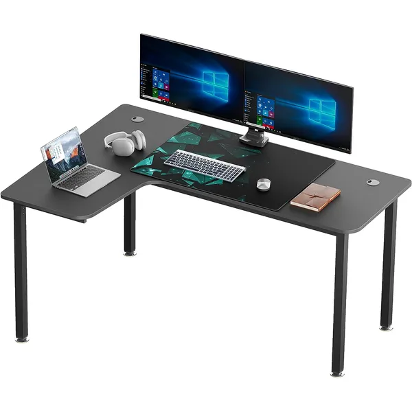 میز گیمینگ شکل L مدل EUREKA ERGONOMIC Gaming Desk