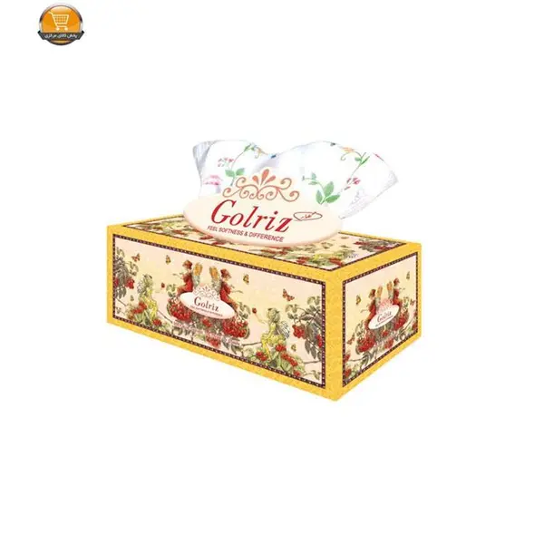 دستمال کاغذی 100 برگ گلریز مدل پریا