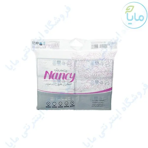 دستمال کاغذی سافت پک 100 برگ دولایه 6 عددی نانسی