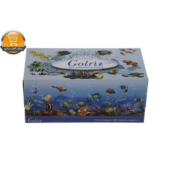 دستمال کاغذی 100 برگ  گلریز مدل Aquarium