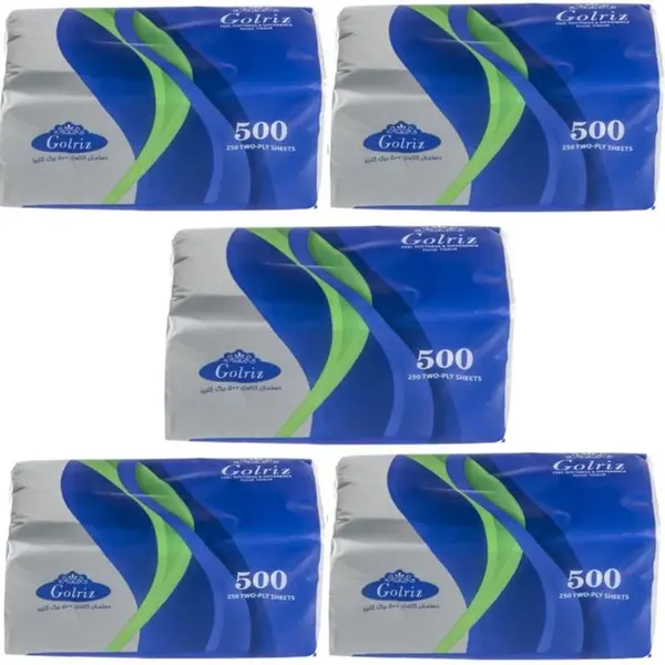 دستمال کاغذی 500 برگ گلریز کد 01 مجموعه 4 عددی
