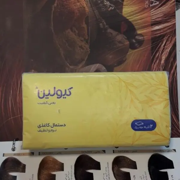 دستمال کاغذی کیولین  500 برگ  ( 250 برگ دولا) تکی