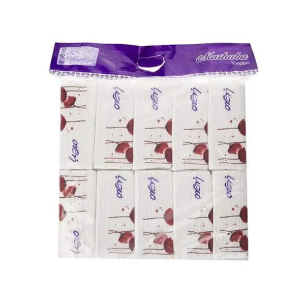 دستمال کاغذی 100 برگ مرحبا مدل White بسته 10 عددی